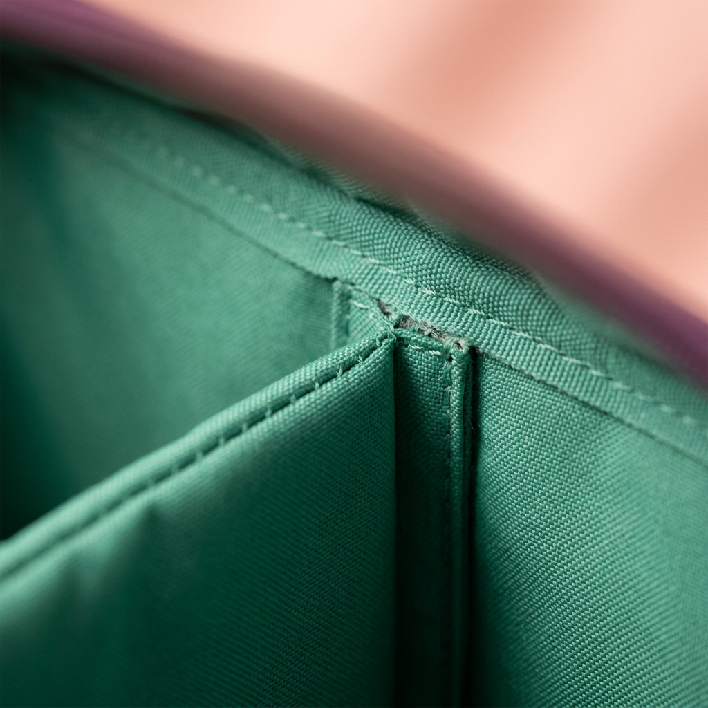 AI concept close-up of jade soft-divider seam, attachment method unverified.